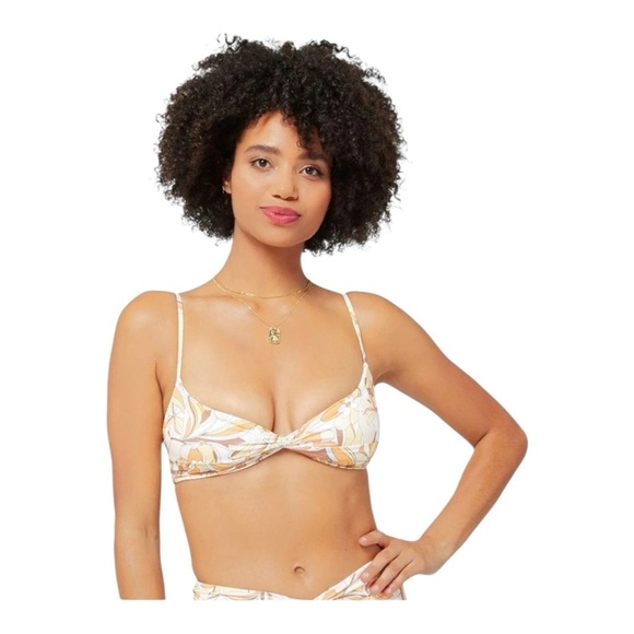 L*SPACE Ringo Printed Bikini Top - Soulshine Floral NWOT - Picture 1 of 6